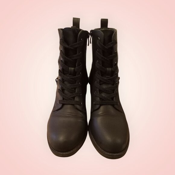RARE FIND 🖤 》PATRIZIA Junia-Rose Embroidered Combat Boot - Picture 10 of 13